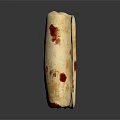 Artisanal Food Product With Creamy Base And Red Speckled Pattern