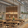 Qipao Themed Clothing Store Interior Featuring Mannequins Wooden Tables Ceiling Lights And Lotus Pattern Floor