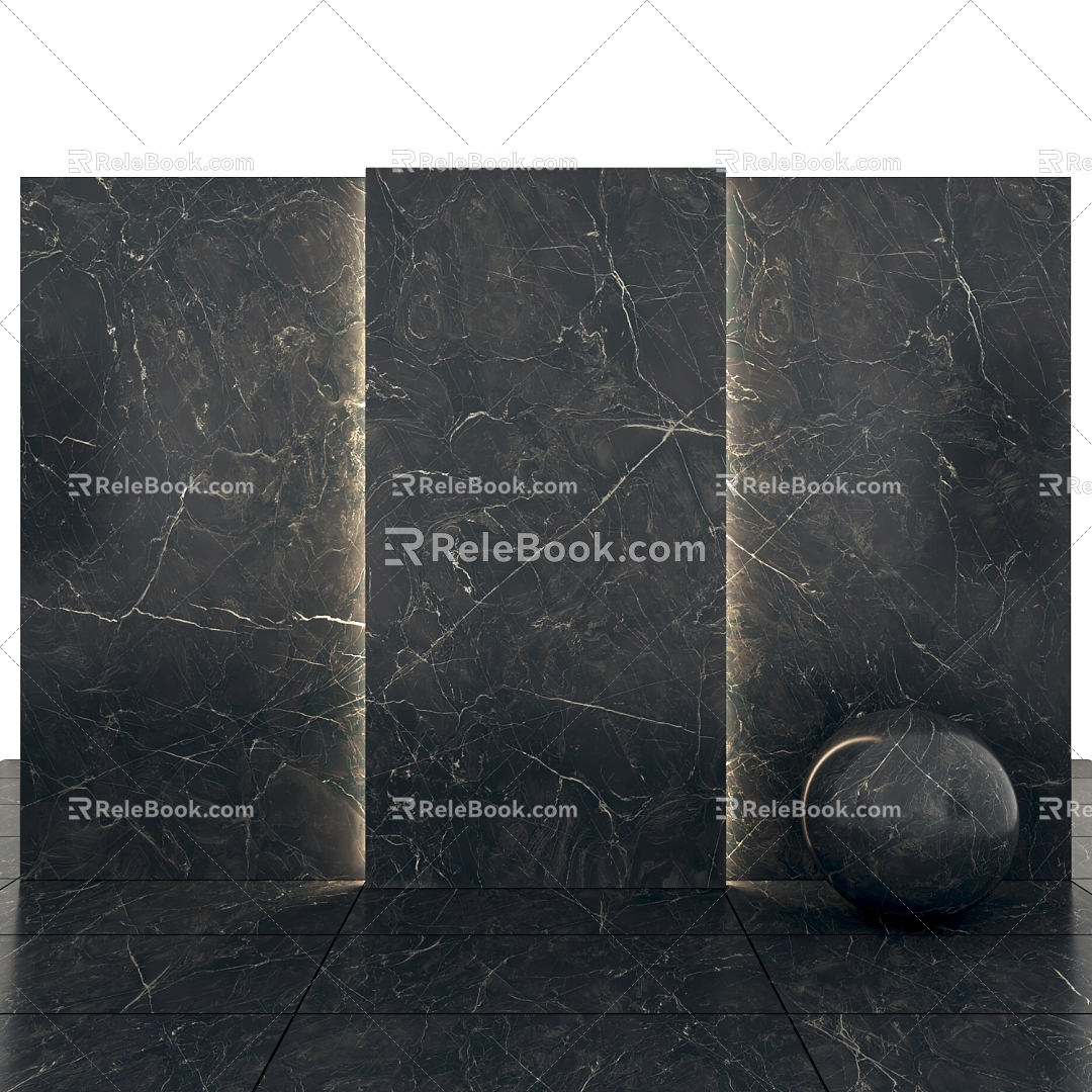 Marble Tile Wall Panel Background Wall Floor Tile Tile 3d model