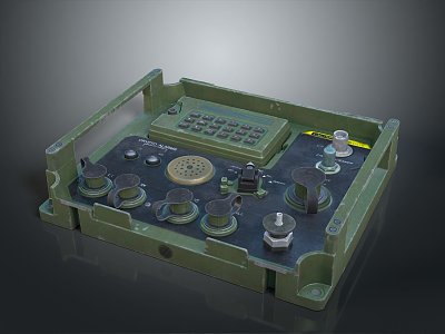 Radio Telephony Military Radio Military Walkie-talkie Military Telephone Military Radio Communication 3d model