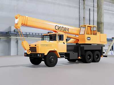 car crane 3d model