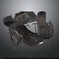 Vintage Tricycle Motorcycle With Two Seats Metal Body And Retro Design
