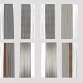 Modern Curtain Combination 3d model