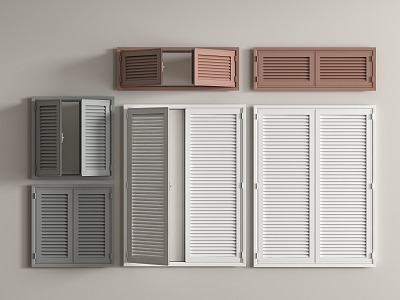 Shutter grille window shutter curtain model