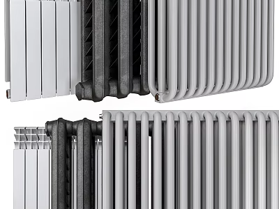 Various Types Of Radiators For Home Heating 3d model