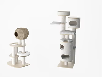 Cat climbing frame 3d model