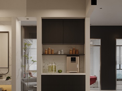 Tea cabinet in pantry model