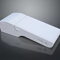 White Electronic Device With Modern Sleek Design And Flat Surface Base Structure 3d model