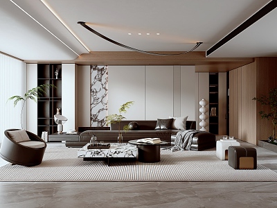 modern living room model