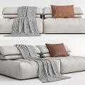 Modern double sofa 3d model