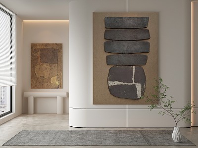 Modern Decorative Painting Hanging Painting 3d model