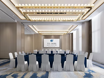 Modern Conference Room 3d model