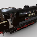 Vintage Black Steam Train With LNER 8009 Marking Red Undercarriage And Black Wheels