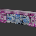 Industrial Metallic Mechanical Structure With Gear Mechanisms And Panel Components