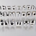 Alphabet Letter Shaped Decorative Ornament Set for Modern Home Desktop Decoration
