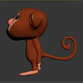 Monkey Cartoon Monkey Anime Monkey Stylized Monkey Fantasy Style Monkey Toy 3d model