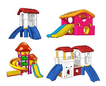 Modern slide Children'slide Recreational equipment and facilities 3d model