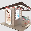 Guerlain Cosmetics Store With Display Counters Brand Signage And Exhibition Stand Design