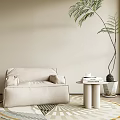 Modern single sofa 3d model