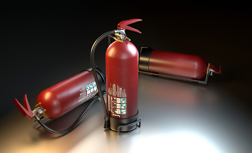 Modern fire extinguisher 3d model