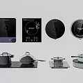 induction cooker 3d model