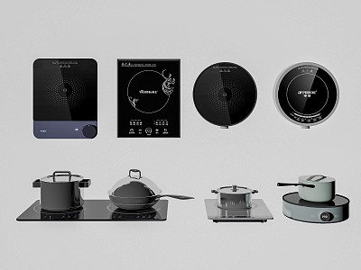 induction cooker 3d model