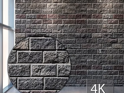 Brick Wall Components With Natural Texture And 4K High Definition Details 3d model