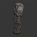 3D Stone Golem Character Rock Composed Humanoid Creature Model Design Art 3d model