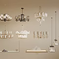 Various Modern Chandeliers With Different Designs For Home Interior Decoration