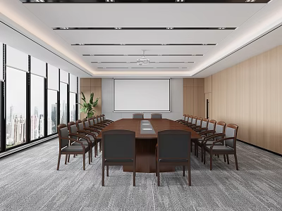 Chinese Conference Room 3d model