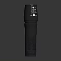 Black Tactical Flashlight With Push Button Switch And Adjustable Focus Scale 3d model