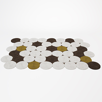 Modern Shape Carpet Mosaic Carpet 3d model