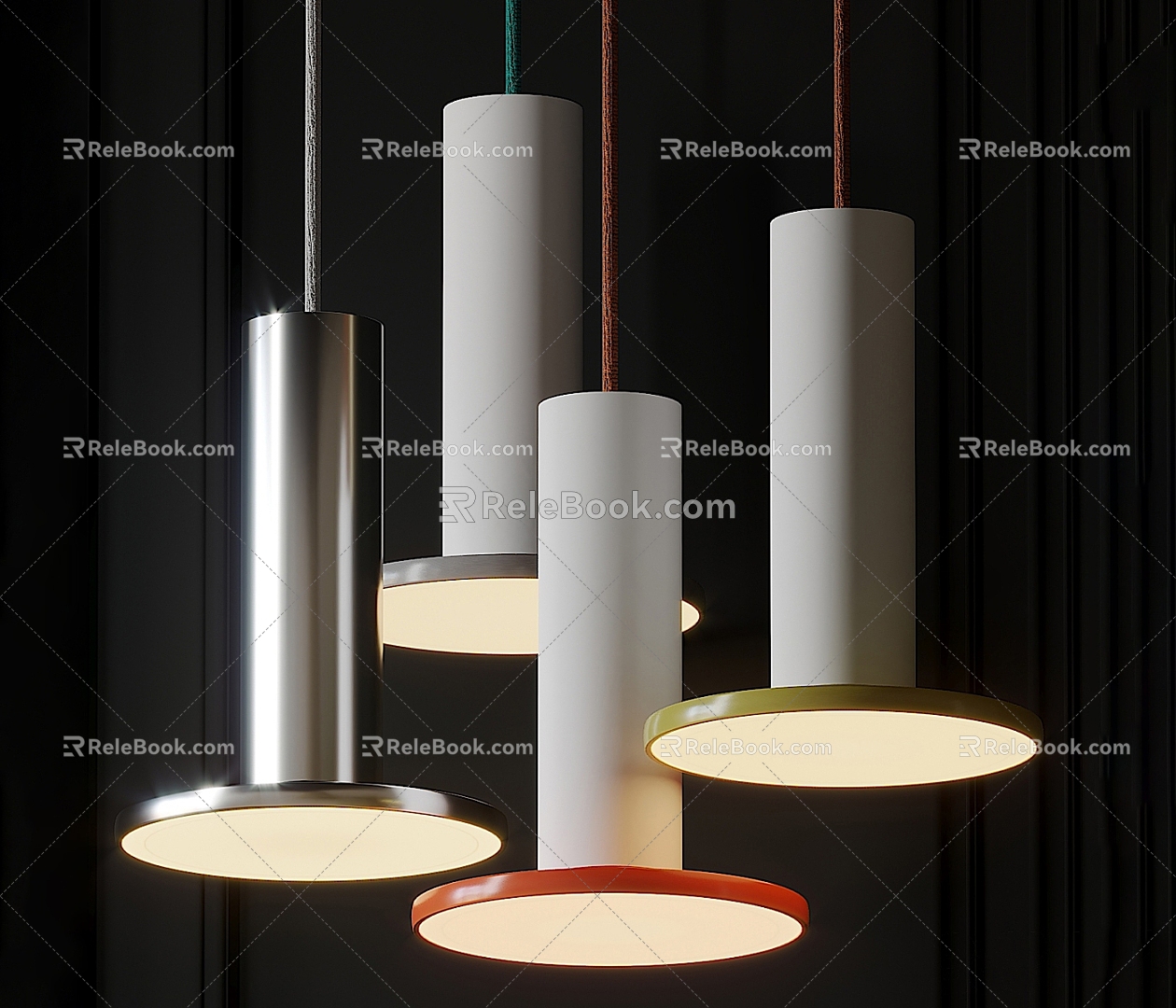 Pablo Pardo modern small chandelier combination 3d model