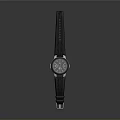 Stylish Modern Wristwatch With Black Silicone Strap White Dial And Metal Bezel Design