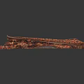 Traditional Paisley Patterned Scarf With Red Brown Tones And Soft Decorative Trim
