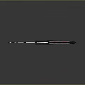 Modern Scythe Weapon Design With White Red And Gray Curved Blade And Handle