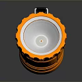 Industrial Orange Lighting Combination With Portable Handle And White Lamp Design