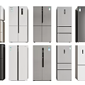 Modern Refrigerators and Freezers in Various Styles and Colors for Home Kitchens