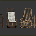 Bamboo Plant Based Furniture Including Rocking Chairs Side Tables And Shelves