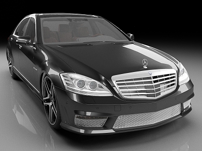 Mercedes-Benz S-Class w221 Sedan Car Luxury Car 3d model