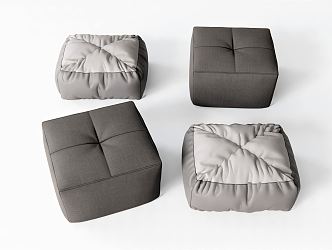 Modern Sofa Stool Lazy Sofa Casual Sofa Bean Bag Sofa Chair Single Person Sofa Shoe Stool Low Stool 3d model