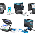 Advanced Commercial POS Equipment Featuring Touchscreen Monitors Receipt Printers Barcode Scanners And Terminals