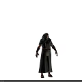 Male Traditional Character In Hooded Robe With Belt Arm Bracers And Sandals