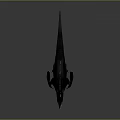 Realistic Pterosaur Dinosaur 3D Model With Spread Wings Sharp Teeth And Black White Body