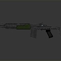 rifle semi-automatic rifle combat rifle battle rifle carbine war rifle attack rifle 3d model