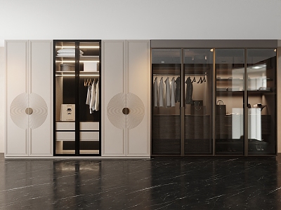 Light Luxury Wardrobe 3d model