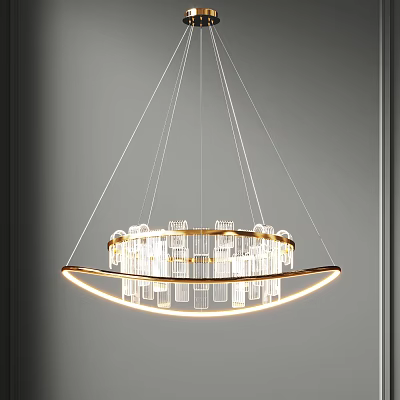 Light Luxury Chandelier 3d model Light Luxury Chandelier 3d model