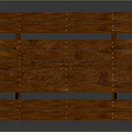 Sturdy Wooden Outdoor Picnic Table With Attached Bench And Classic Design