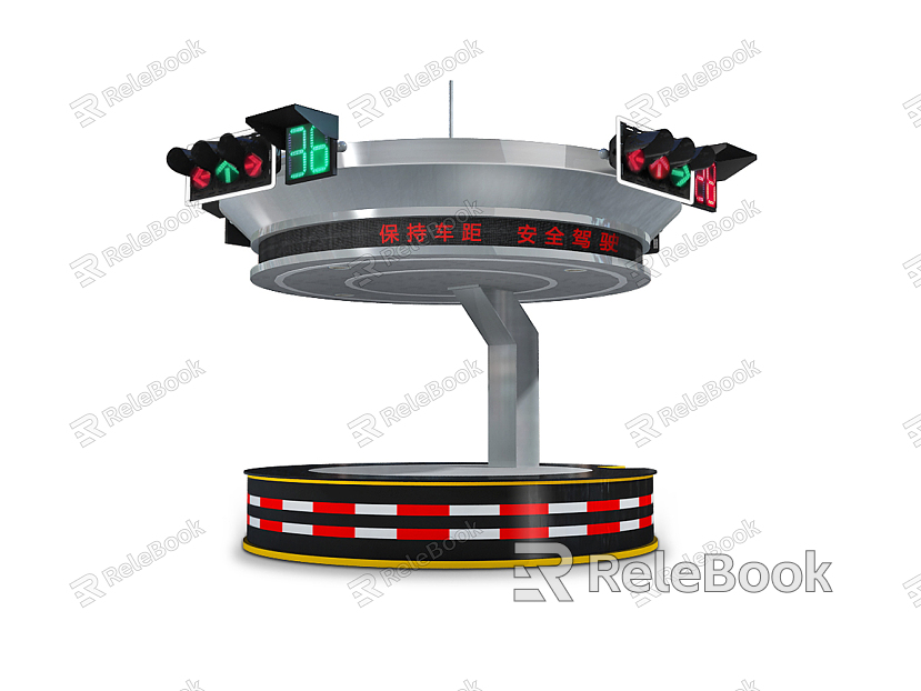 Modern Traffic Booth Traffic Police Command Booth Circular model