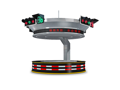 Modern Traffic Booth Traffic Police Command Booth Circular model